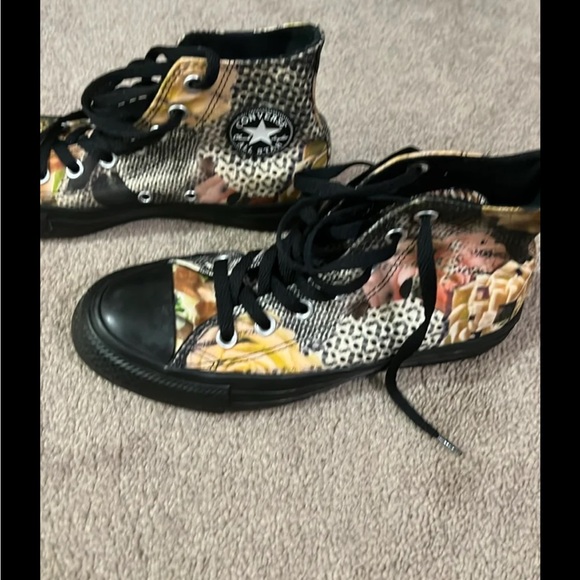 Custom print whimsigoth Chuck Taylor Converse high top sneakers US 6.5 women’s - Picture 2 of 8